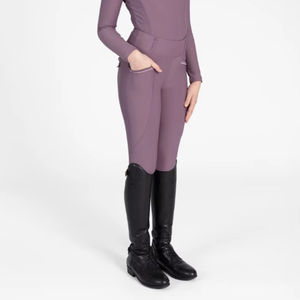 Pantalons d'équitation pour enfants, coupe slim, tissu extensible doux et respirant, jodhpurs durables pour l'entraînement et les concours. - Product Image 1