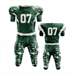 Tenue d'entraînement personnalisée en polyester respirant léger à motif 3D, taille plus, équipement d'équipe, football américain - Product Image 5