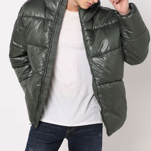 Veste matelassée hybride légère et brillante pour homme, à manches longues, entièrement zippée, résistante à l'eau et compressible, de haute qualité - Product Image 1