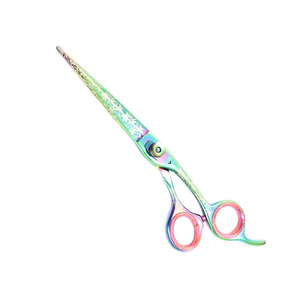 Tijeras de Peluquería con Recubrimiento de Papel, Tijeras para Cortar Cabello con Punta Redonda, Tijeras de Acero Inoxidable para Salón de Belleza con Tornillo Ajustable - Product Image 1