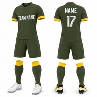 Ensemble de maillots de football personnalisés à manches courtes, couleur claire, respirant, écologique, haute qualité, faible MOQ et prix de gros