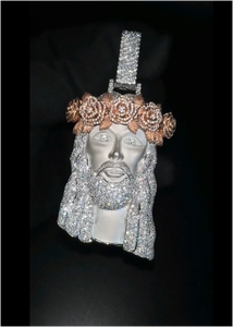 Joyería Eterna, Colgante Personalizado con Rostro de Jesús, Plata 925, Oro Sólido, Diamantes Moissanite, Estilo Bling, para Hombre y Mujer, Colgante Hiphop - Product Image 5