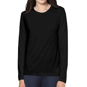 Chemise à manches longues et col rond avec une coupe confortable, tissu doux au toucher, col classique, polyvalente pour la superposition - Product Image 1