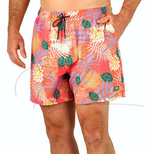 Pantalones Cortos Deportivos de Playa con Estampado de Rayas Personalizados para Hombre, Cierre con Cordón Ajustable, Impermeables, Largo hasta la Rodilla - Product Image 3