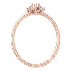 Bagues en diamant créées en laboratoire en or pur 14K Design unique Fabricant de bandes en argent de mariage Vente directe pour les fêtes - Product Image 4