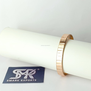 Bracelet de thérapie magnétique en cuivre massif pur pour hommes et femmes Bracelet fait main manchette bijoux de santé - Product Image 3