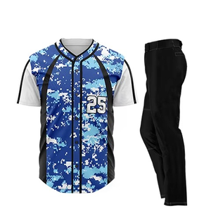 Uniforme de Béisbol al por Mayor, Jersey de Béisbol y Sóftbol 100% Poliéster de Secado Rápido para Hombre, con Estampado Digital - Product Image 5