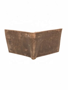 Classic <b>Brown</b> Slim Minimalist Men's Genuine Leather <b>Wallet</b> LWM-0003 Custom Logo for Travel - Product Image 4