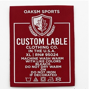 Étiquettes tissées personnalisées, logo de marque privée, étiquettes de col à texture haute densité, étiquettes de vêtements, accessoires textiles, fabricant de t-shirts - Product Image 4