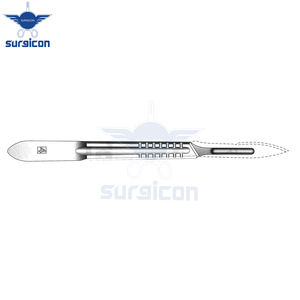 Manche de scalpel n° 4 poignées chirurgicales réutilisables en acier inoxydable, forme en V, standard, compatibles avec le n°. 20, 21, 22, 23 et 24 - Product Image 5