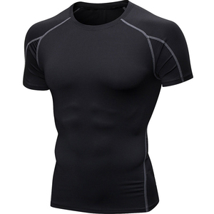 2026 Vente en gros Service OEM ODM Rashguard de sport de compression pour homme, coupe ajustée, pour fitness, effet délavé, séchage rapide, respirant, personnalisable - Product Image 2