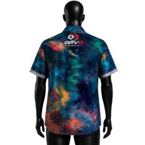 Camisa Hawaiana ORVO Sports para Hombre, Manga Corta, Estampado Tropical de Loros, Verano, Vacaciones, Casual, Transpirable, Secado Rápido, Tela Twill - Product Image 2
