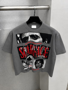 Camiseta Gráfica Vintage Oversize Scarface 2026 para Hombre, 100% Algodón, Estilo Urbano, Estampada, Casual, Manga Corta - Product Image 6