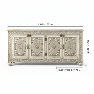 Aparador ETHNIC FLOW Hecho a Mano por Proveedores Indios en Madera Sólida para Comedor o Pasillo, para Suministro al por Mayor - Product Image 4