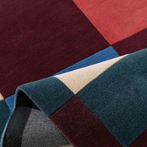 Alfombra de Lana Geométrica Abstracta Colorida, Alfombra Moderna de Mediados de Siglo, Hecha a Mano, para Sala de Estar, Dormitorio, Decoración Contemporánea para el Hogar - Product Image 5