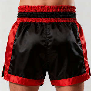 Shorts de Muay Thai personnalisés en gros pour clubs - Respirants, extensibles, séchage rapide, unisexe, pour adultes, pour la boxe et les arts martiaux - Product Image 3