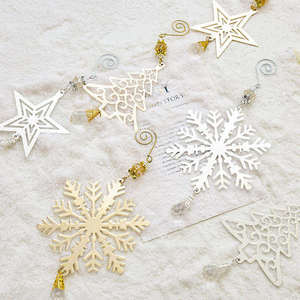 Décorations de Noël suspendues modernes, style luxueux, pour la maison, le balcon, la fenêtre, la ferme, la porte. - Product Image 2