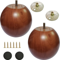 Patas de Muebles Resistentes de Madera Maciza para Dormitorio, Sala de Estar, Taller, Uso en Exteriores - Diseño Moderno para Sofá, Gabinete, Escritorio, Banco