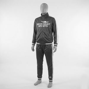 Ensemble de survêtement en polyester pour homme personnalisé, deux pièces, INCESSANT SPORTS, tenue de jogging rétro rayée, vêtements de sport, service OEM - Product Image 5