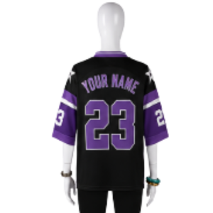 Unisex Custom Mesh Oversized <b>T</b>-<b>Shirt</b> American Football Jersey with Flag Pattern Eco-Friendly for Soccer and Basketball Fans - Product Image 4
