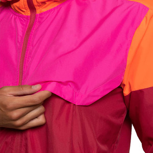 <b>Men's</b> Color Blocking Hooded Windproof Sport <b>Jacket</b> Regular Fit Polyester Spring Wear - Product Image 6