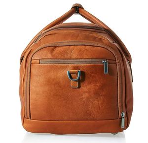 Unisex <b>Large</b> Capacity Foldable Travel Duffle Bag Custom Logo Fashion PU Leather New <b>Plain</b> Blank Design Genuine Leather - Product Image 4