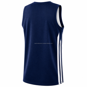Camiseta de Baloncesto Unisex, Cuello en V, Sin Mangas, Malla de Poliéster, Absorbe la Humedad, para Adultos, Todas las Temporadas, Impresión por Sublimación - Product Image 3