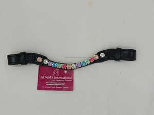 Banda para cejas de cuero de caballo Hobby de calidad elegante con cristales ostentosos Fabricante mayorista de productos de caballo con estilo - Product Image 3