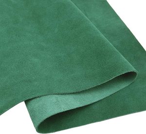 Green Suede Leather Sheet Soft <b>Split</b> Cow Hide for Bags Pouches Gloves Furniture Car Seats - Product Image 5