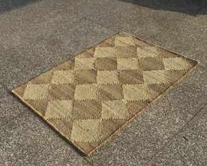 Indian Manufacturer Factory Handmade Flat Weave Anti Slip Reversible Woven Hemp Rugs and <b>Mats</b> for Living Room - Product Image 1