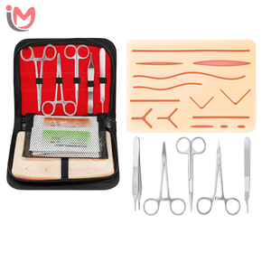 Kit Completo de Práctica de Sutura Manual de Acero Estéril para Estudiantes de Medicina, Entrenamiento de Primeros Auxilios, Uso en Emergencias, Instrumentos de Cirugía General - Product Image 2