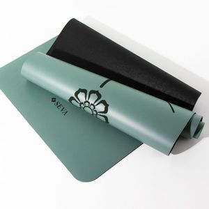 Tapis de yoga SEVA 5 mm en PU antidérapant, écologique, avec logo personnalisé au laser, blanc avoine, vert, beige, rectangulaire, en stock, prêt à être expédié - Product Image 6