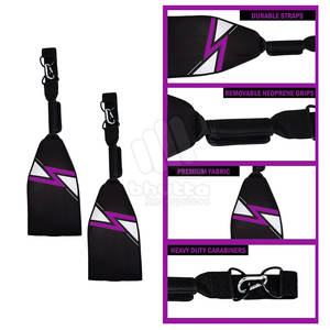 Sangles abdominales réglables en nylon et polyester de qualité supérieure, légères, pour la stabilité, la musculation et l'haltérophilie - Product Image 2