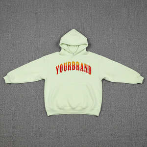 เสื้อฮู้ดดี้ผู้หญิงสีเขียวอ่อน ดีไซน์สวย ผ้าฟลีซ 100% แขนยาว ทรงหลวม ไซส์ใหญ่พิเศษ - Product Image 1