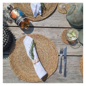 Jute Hemp Rope Woven Heat Resistant <b>Placemats</b> Insulated Coffee Mats Coasters Pot Mats Sea Grass Wicker <b>Placemats</b> - Product Image 1