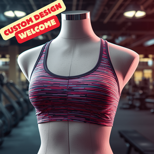 <b>Compression</b> Seamless Nylon Spandex Sports Bra Activewear Fitness <b>Top</b> with OEM ODM Customization - Product Image 4