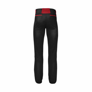 Pantalon de baseball pour jeunes fabriqué en usine, coupe ample, couleur noire unie, vêtements d'extérieur pour équipe sportive, pantalon de baseball pour hommes - Product Image 5