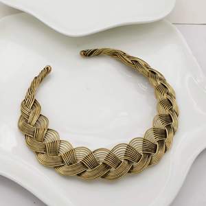 925 Silver Braided Choker Necklace Classic Unisex <b>Rope</b> <b>Chain</b> Design Everyday Wear Jewelry - Product Image 2