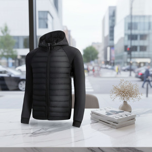 Latest Wholesale High Quality Custom Made Bubble Puffer <b>Jacket</b> for Men's <b>Canvas</b> Front Logo Polyester Filled Warm Winter - Product Image 4