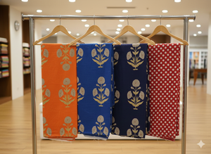 Tissu Popeline Peignée Léger, Respirant et Absorbant l'Humidité, Écologique et Biologique, Imprimé Le Souvenirs, pour Robe Femme - Product Image 3