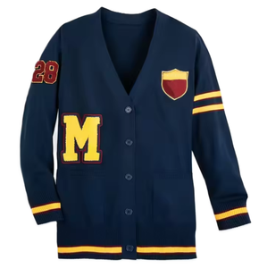 Autumn/Winter Custom Front <b>Men's</b> School College Patch <b>Cardigan</b> Uniform HBCU Letterman Knit Acrylic Double Breasted Breathable - Product Image 1