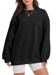 Sudadera de algodón de manga larga, suave, informal, cómoda y a la moda para mujer, calidad al por mayor. - Product Image 1