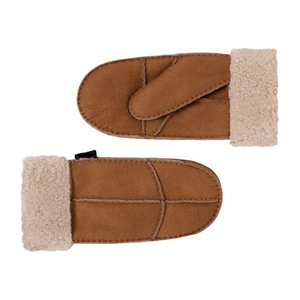 Gants d'hiver coupe-vent et chauds de qualité supérieure pour femme, mitaines en fourrure de mouton véritable, mitaines de cyclisme en cuir entier pour femme - Product Image 4