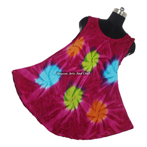Robe longue tendance 2026 Nouvelle collection été Tie-Dye Bohème Gypsy Robe pas chère en rayonne pour soirée Femme - Product Image 1