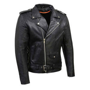 New Fashion Men's High Street Style Stand Collar PU Leather <b>Winter</b> Jacket Windproof Custom Made OEM Eco-Friendly Front - Product Image 6