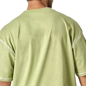 เสื้อยืดคอตตอนหนาน้ำหนักมากทรงโอเวอร์ไซส์ สตรีทแวร์ ทรงบ็อกซี่ ผู้ผลิตขายส่ง รับผลิตแบบ OEM ODM - Product Image 3