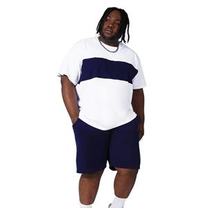 Nouvel ensemble de vêtements pour hommes de haute qualité pour l'été, deux pièces, écologique, 100% coton biologique, streetwear tendance, t-shirt et short - Product Image 1
