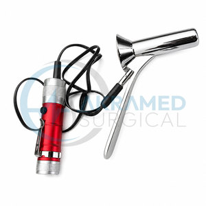 Kit d'Instruments en Acier Inoxydable Certifié CE pour Hémorroïdes avec Ligateur à Aspiration, Proctoscope, Source Lumineuse et Bandes de Caoutchouc - Product Image 4