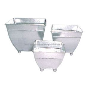 Macetas de flores de Metal de alta calidad, Juego de 2 plantas de diseñador para restaurante, jardín, accesorios decorativos para macetas florales - Product Image 4