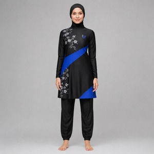 Ensemble Burkini Modeste Femme – Tenue de Bain Décontractée Couvrante avec Haut à Manches Longues – Confortable, Design OEM, Respirant, Écologique, Séchage Rapide - Product Image 1